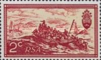 "Landing of British Settlers, 1820" (T. Baines)