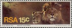 Lions (Panthera leo) in Kruger National Park