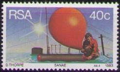 Launching Weather Balloon, SANAE