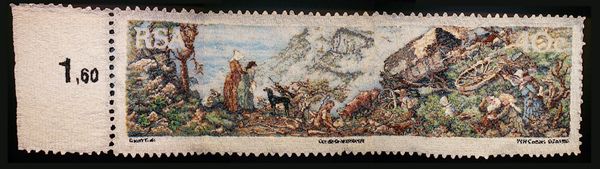 "Crossing the Drakensberg" (tapestry by W. Coetzer)