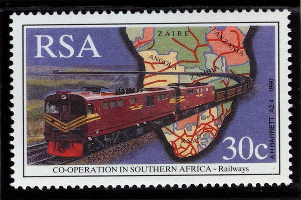 Electric Goods Train and Map of Railway Routes