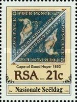 Cape of Good Hope 1853 4d. Triangular Pair