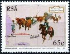 Ox Wagon carrying Stellenbosch to Cape Town Mail, 1803