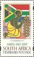 Native African kneeling, Flag
