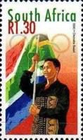 Athelete with South African Flag