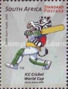 "Dazzler" (mascot) as Batsman (running)