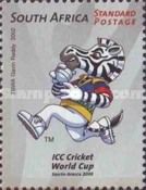 "Dazzler" (mascot) as Bowler (running with ball)