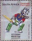 "Dazzler" (mascot) as Batsman (standing)