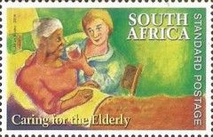 Volunteer assisting Elderly Person (Caring for the elderly)