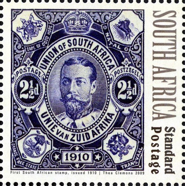 First South African Stamp, issued 1910