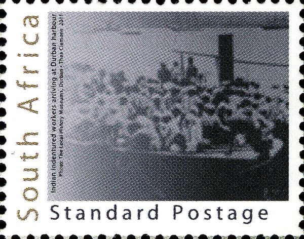 Indian Indentured Workers Arriving at Durban Harbour