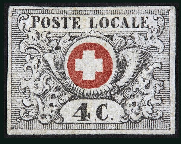 Post horn with Swiss coat of arms