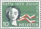 Woman's Head with Country Color Ribbons