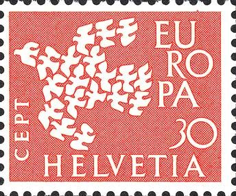 19 Flying Doves Forming a Flying Dove