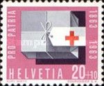 Charitable Package with Red Cross Label