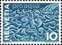 Head of an Ancient Water God in Bubbling Water