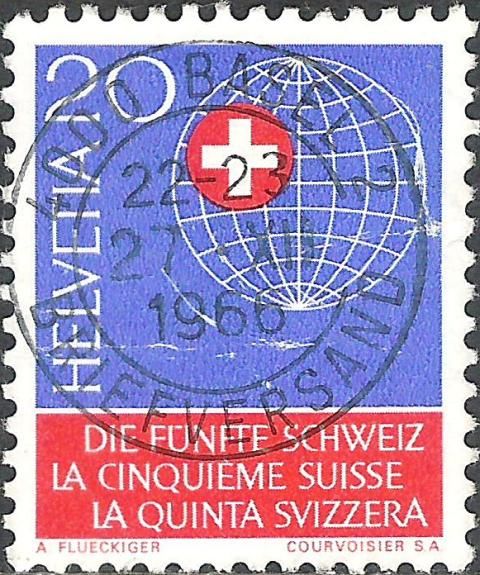Globe with Swiss Cross
