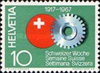 Cogwheel & Swiss Week Badge