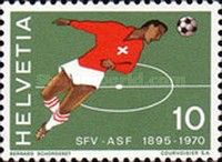 Football Player Making a Header