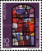 Window of Courgenay Church by J.F. Comment