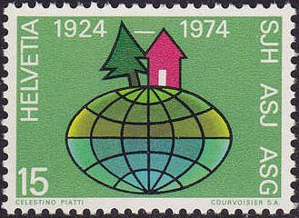 Globe with House and Tree as Symbol