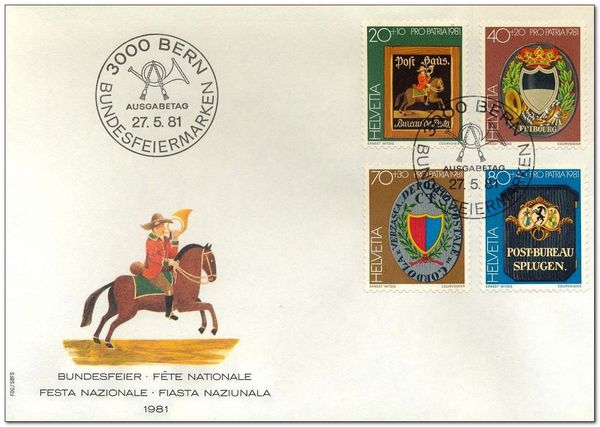 Postsign of the Fribourg Canton Post