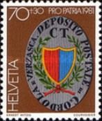 Postsign of Postal Depot Gordola, Ticino Canton