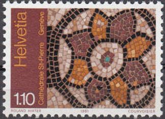Mosaic (4-5th Century) of the St. Pierre Cathedral, Geneva