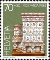 Tiled Stove from Riaz (1768)