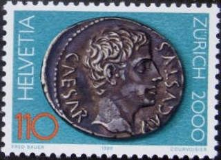 Emperor August on a Roman Silver Coin