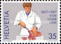 Butcher Cutting Meat