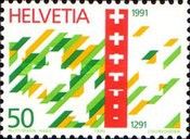 Symbolic Depiction of 700 Years of Swiss Confederation