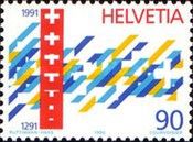 Symbolic Depiction of 700 years Swiss Confederation