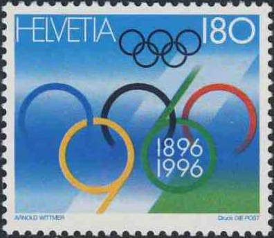 Olympic Rings with the Number "96"