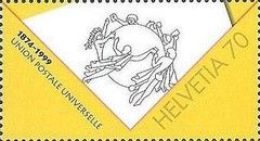 Letter with U.P.U. Badge in Envelope