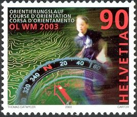 Orienteering Runner, Compass & Topographic Map