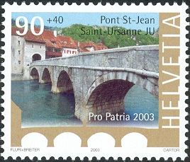Pont St. Jean, Saint-Ursanne (build 1728/29)