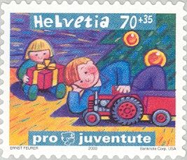 Children with Christmas Presents