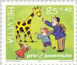 Pro Juventute- Family and Giraffe