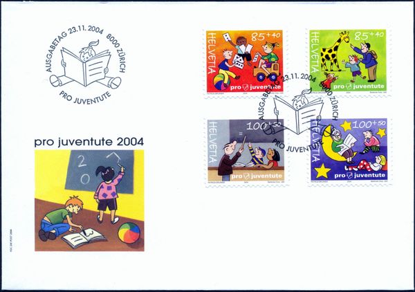 Pro Juventute- Children Playing Cards