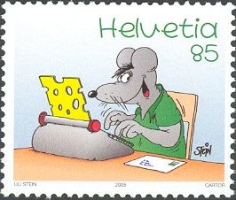 Cheeky Mouse Typing Letter