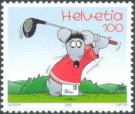 Cheeky Mouse Playing Golf