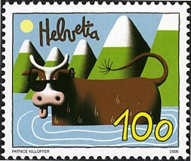 Brown Cow in Water
