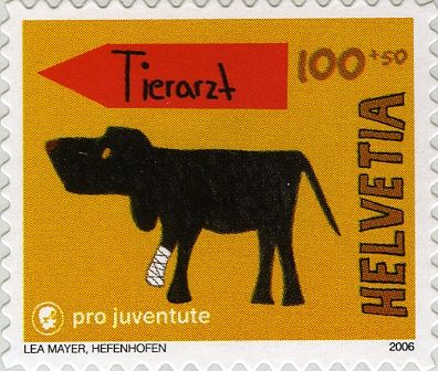 Dog with Bandaged Leg (Vet) (Lea Mayer)
