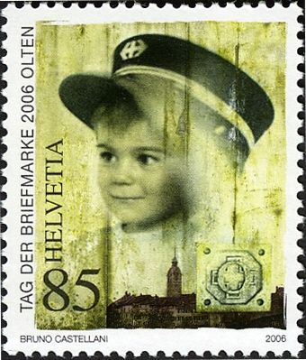 Boy Wearing Conductor’s Cap