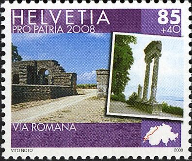 Via Romana East Gate, Avenches & Columns, Nyon