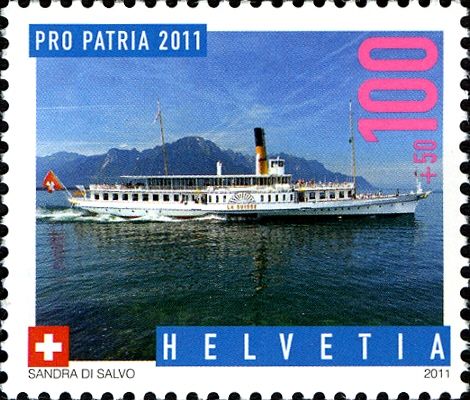 Pro Patria 2011 - Steamboats - PS La Suisse