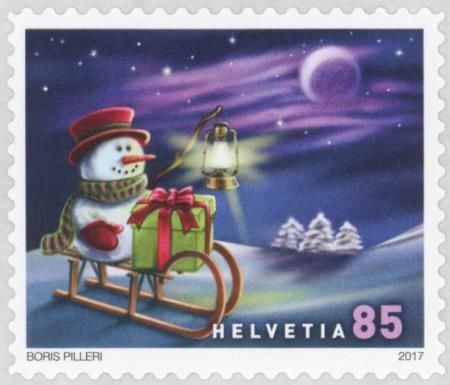 Snowman on a Sleigh