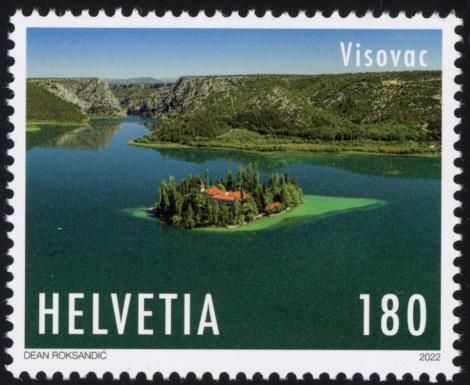 Island in Lake Visovac, Croatia