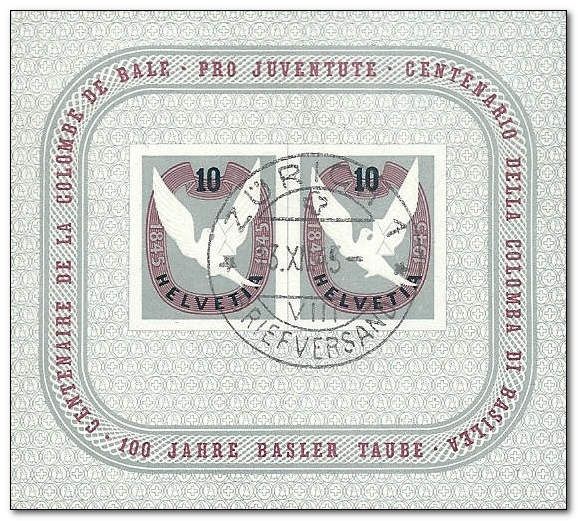 Centenary of "Basel Dove" Stamp (Basler Taube)